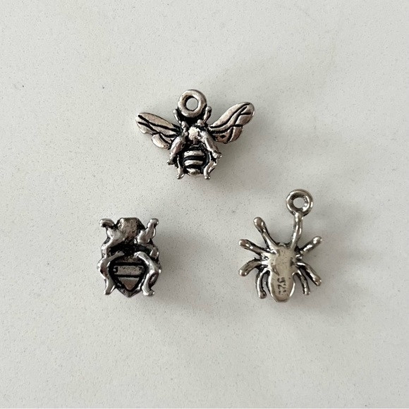 ⭐️ Bundle of 3 Sterling Silver Insect Charms - Picture 5 of 9